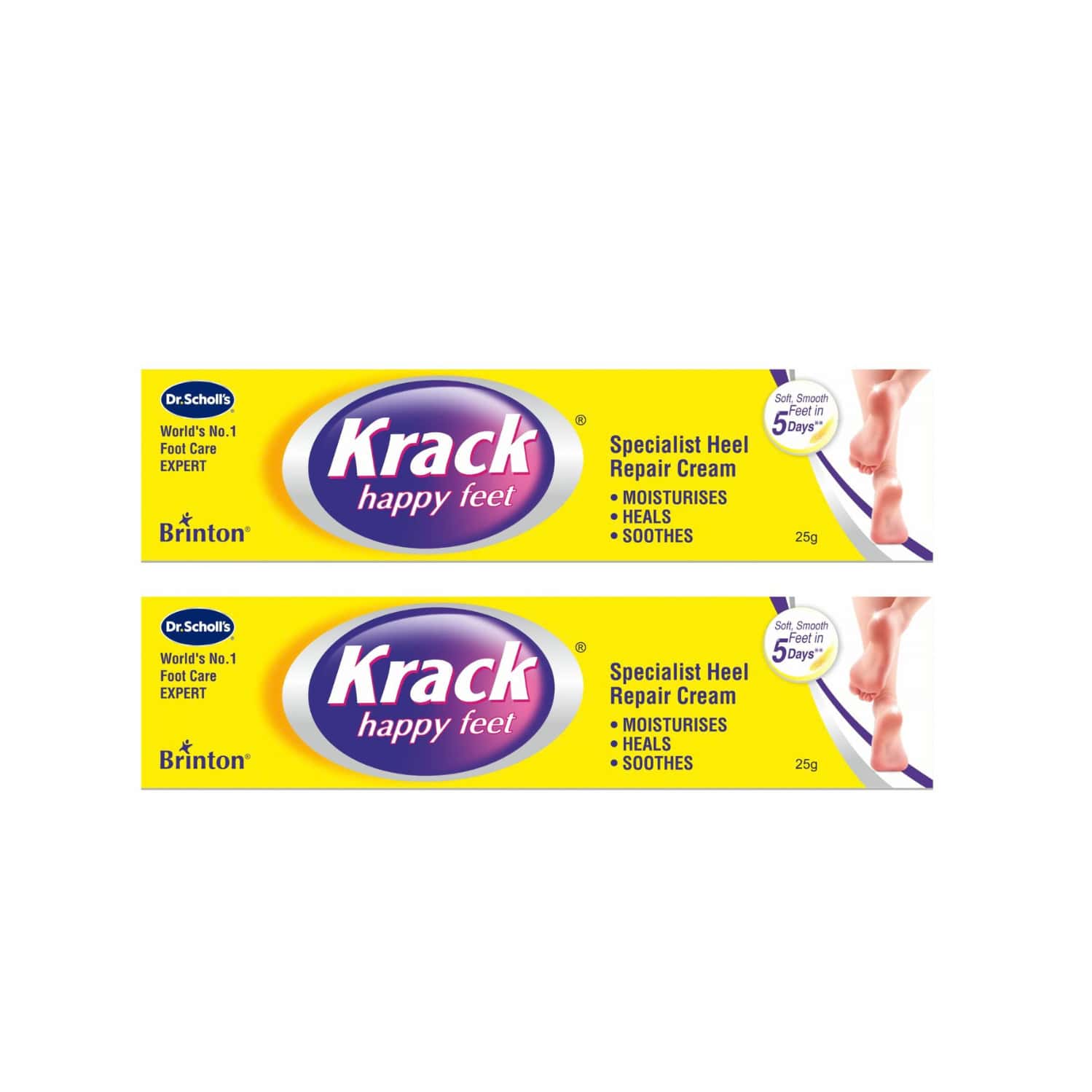 Krack Heel Repair Cream Tube Of 25 G (Pack Of 2)