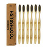 Imvelo Bamboo Toothbrush|Biodegradable, Eco-Friendly, Charcoal Activated Soft Bristles|Adult, 6 Pcs