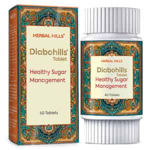 Herbal Hills Diabohills 60 Tablets (pack Of 4) - Diabetes Supplement - Controls Blood Sugar/glucose