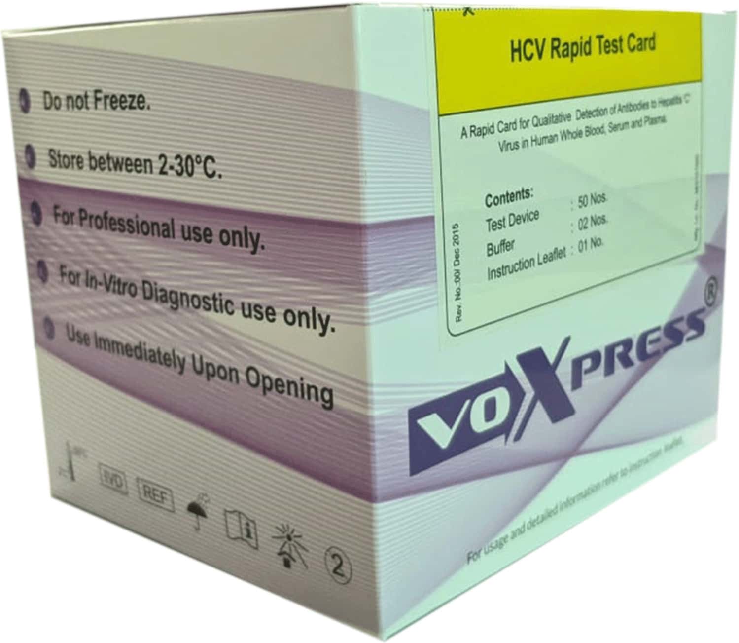 Voxtur Hepatitis C Virus Kit Pack Of 50 Tests