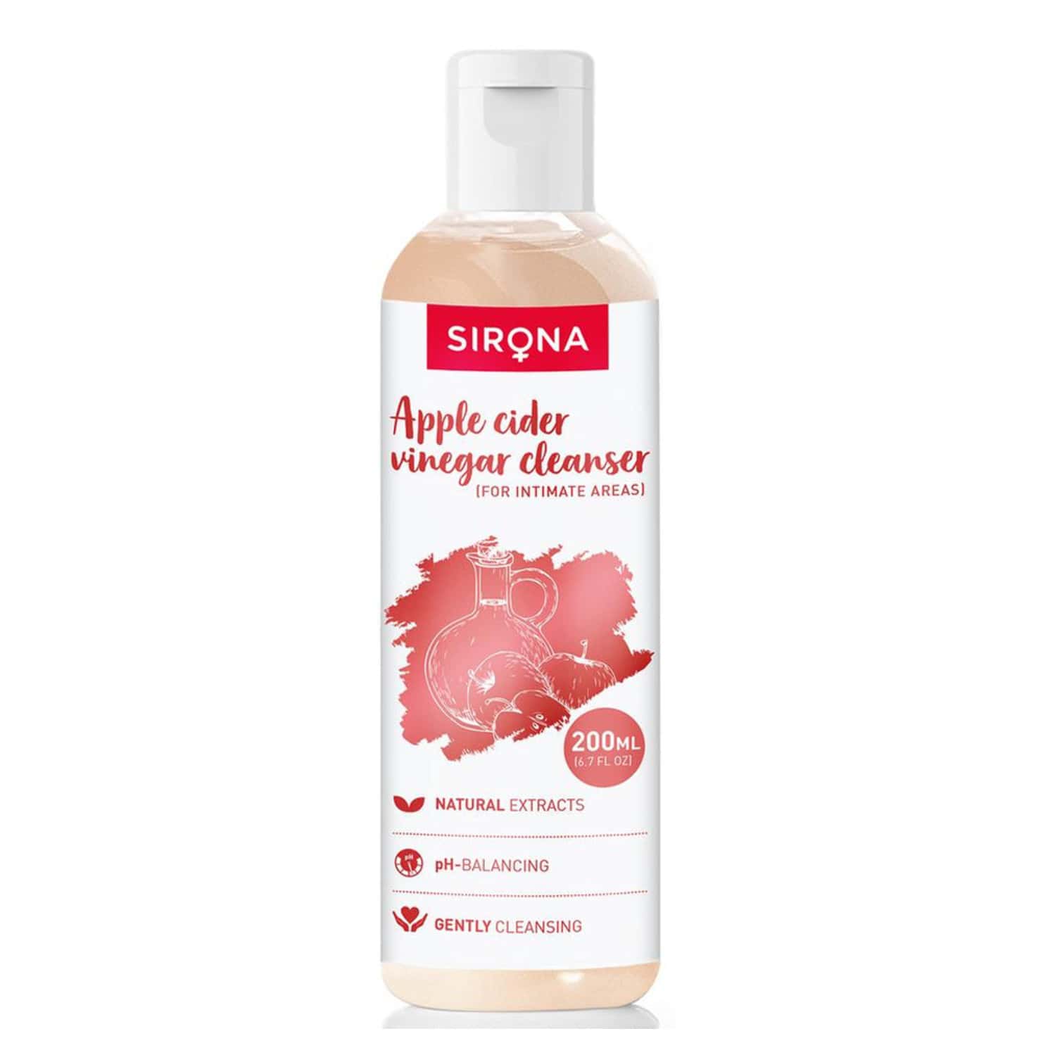 Sirona Apple Cider Vinegar Cleanser For Intimate Areas - 200 Ml