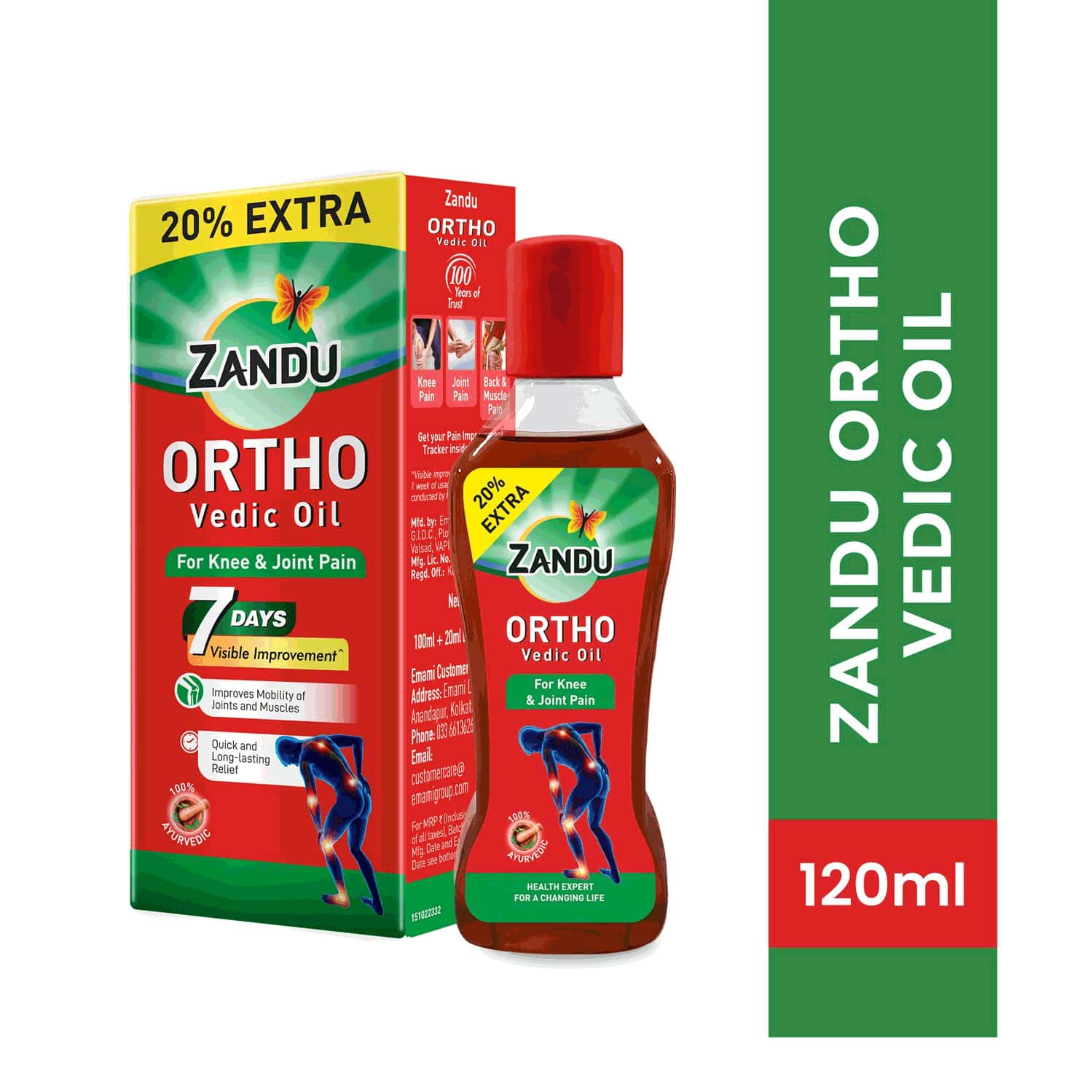 Zandu Ortho Vedic Oil - 120 Ml