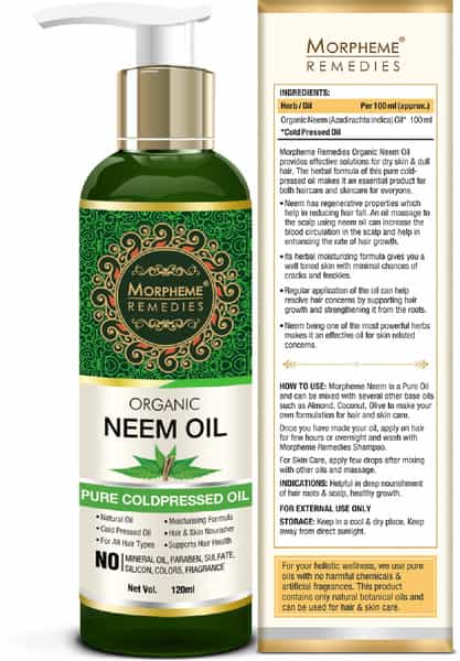 Morpheme Remedies Organic Neem Oil 120Ml