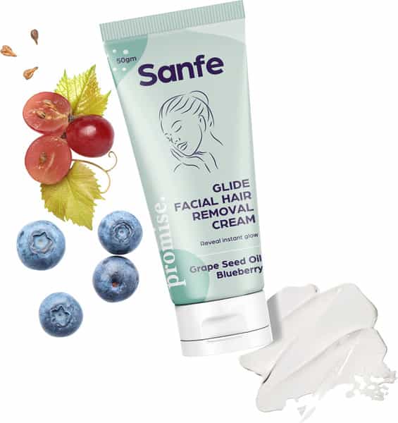 Sanfe Promise Glide Facial Hair Removal Cream- 50 Gm