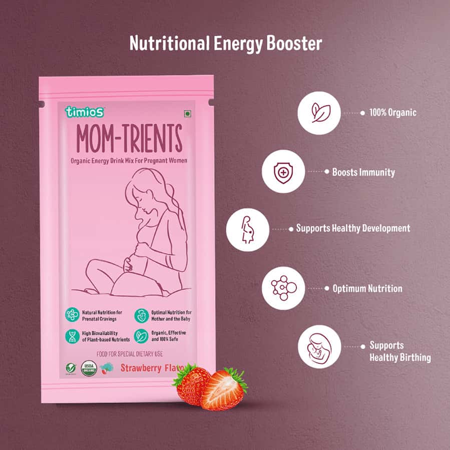 Buy TIMIOS MOMTRIENT ENERGY DRINK FOR PREGNANT MOTHERS 20G STRAWBERRY