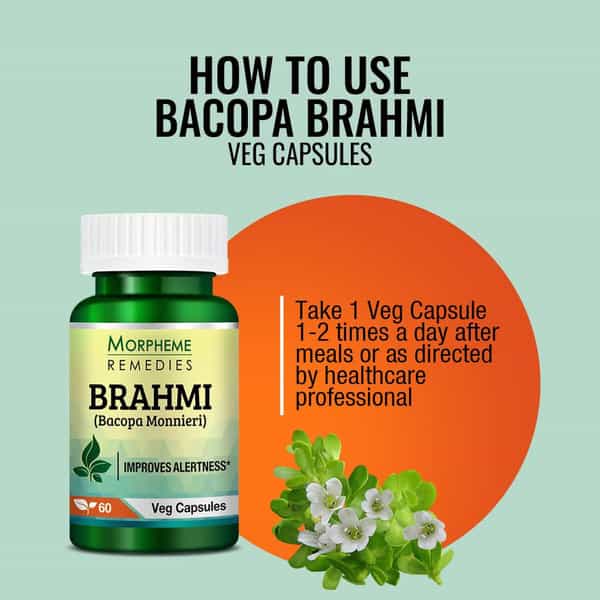 Morpheme Remedies Bacopa Brahmi Extract - 500 Mg (60 Capsules)