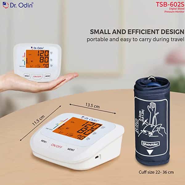 Dr. Odin Digital Blood Pressure Monitor (White)-Tsb-602S