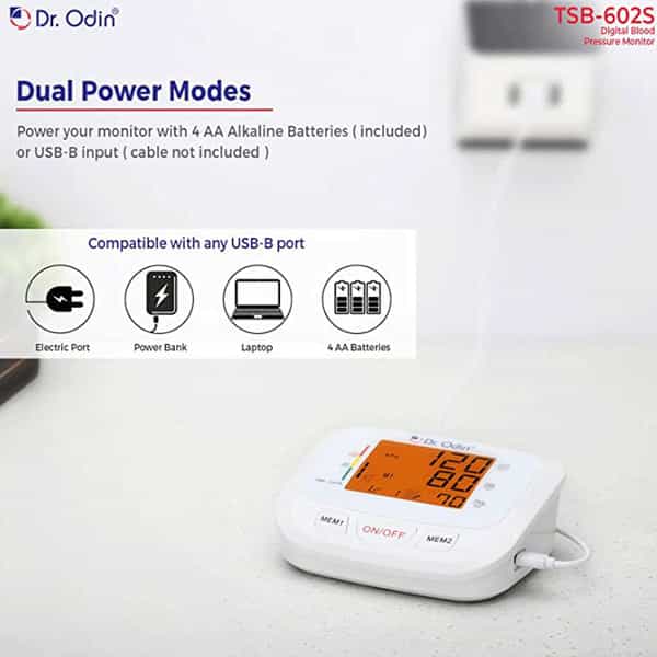 Dr. Odin Digital Blood Pressure Monitor (White)-Tsb-602S