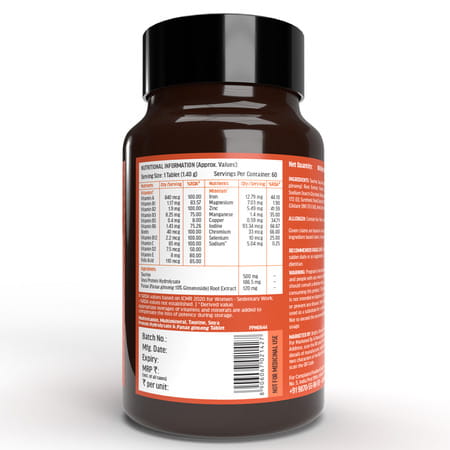 Hk Vitals Multivitamin | 60 Tablets + Zinc Tablets With Vitamin D3 | 60 Tablets (Combo)