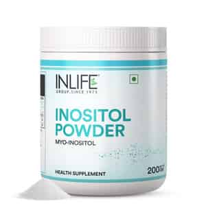 Inlife Myo Inositol Powder Supplement 2000mg | Pcos, Helps Manage Irregular Periods,relaxation, 200g