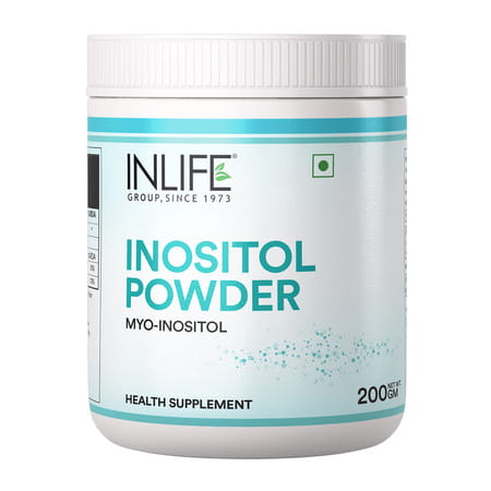 Inlife Myo Inositol Powder Supplement 2000Mg | Pcos, Helps Manage Irregular Periods,Relaxation, 200G