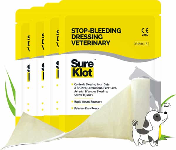 Sureklot - Stop Bleeding Dressing Veterinary - Gauze (Pack Of 4)