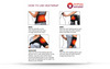 Sandpuppy Heatwrap Multipurpose Electric Heating Wrap Black Back Shoulder Elbow & Knee Pain Relief