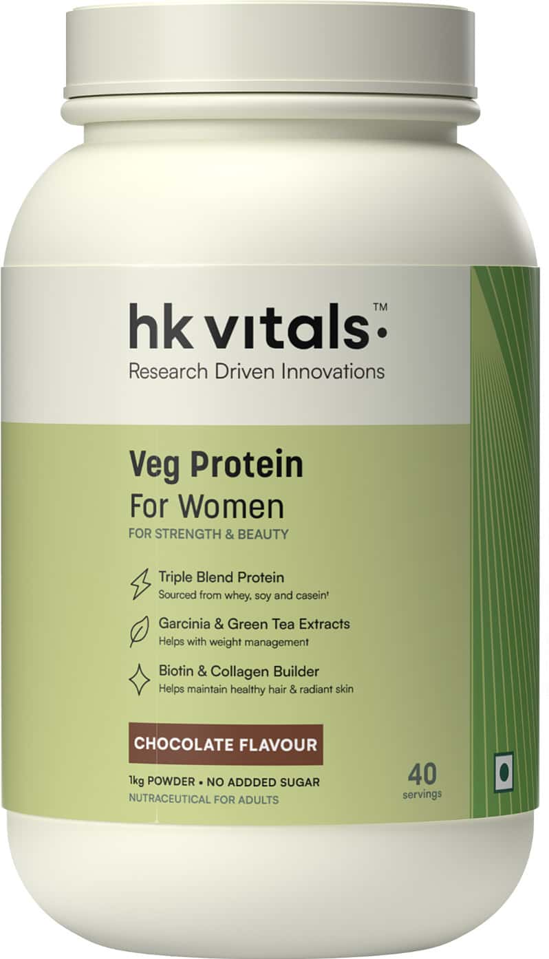 Hk Vitals Proteinup For Women (chocolate | 1kg) | Vegetarian Protein With Soy