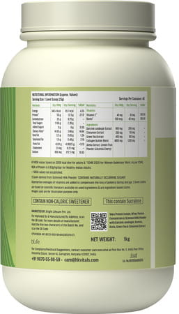 Hk Vitals Proteinup For Women (Chocolate | 1Kg) | Vegetarian Protein With Soy