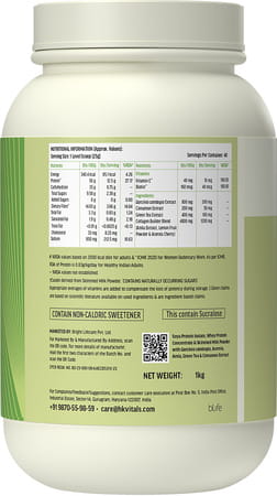 Hk Vitals Veg Protein For Women (Chocolate | 1Kg) | Vegetarian Protein With Soy