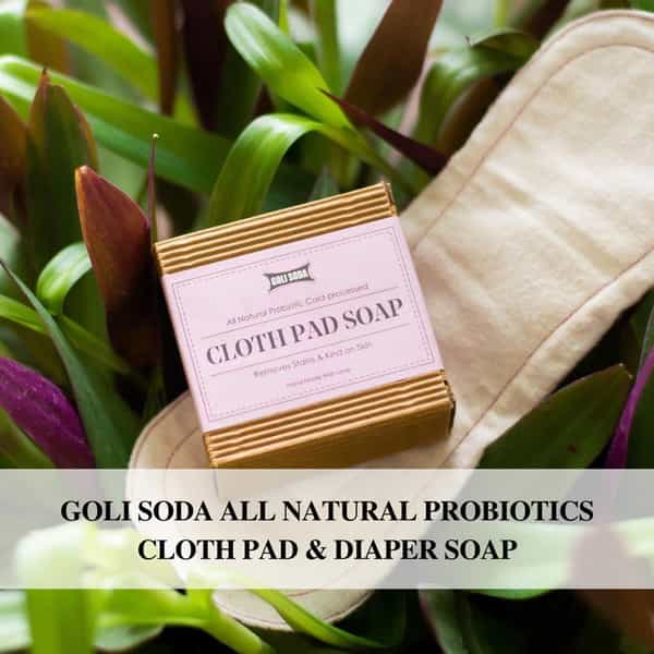 Goli Soda All Natural Probiotics Cloth Pad Diaper Soap Soap - 90 G -(Pack Of 1)