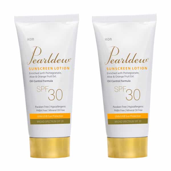 Pearldew Sunscreen Lotion (Spf 30) 50 Ml | With Aloe Vera | Uva & Uvb Protection (Pack Of 4)