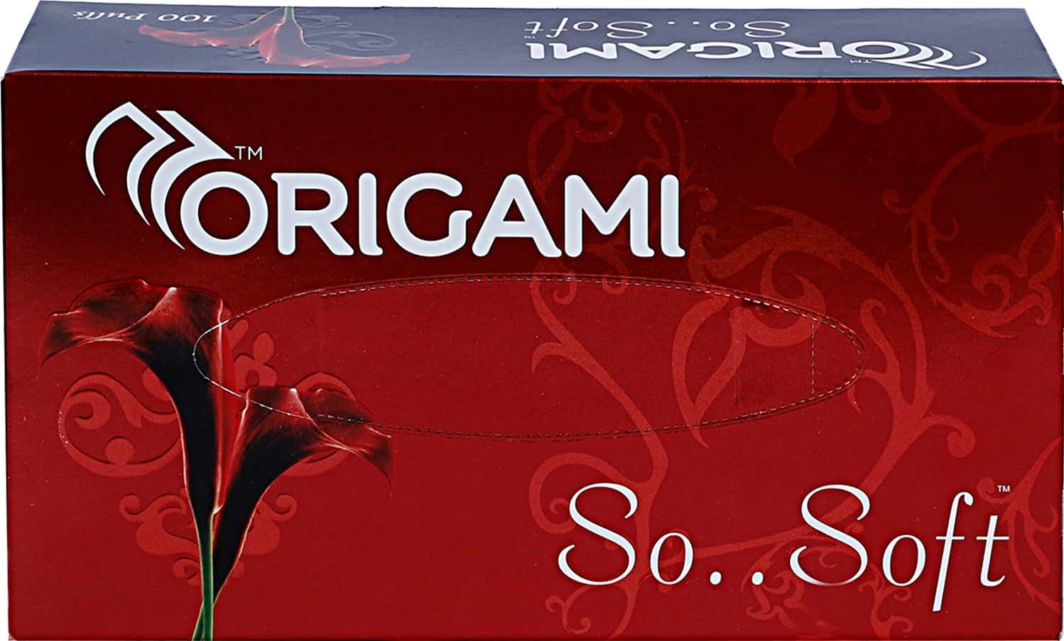 Origami So Soft Face Tissue Paper Box / Car Facial Tissue Box - 2 Ply - 100 Pulls
