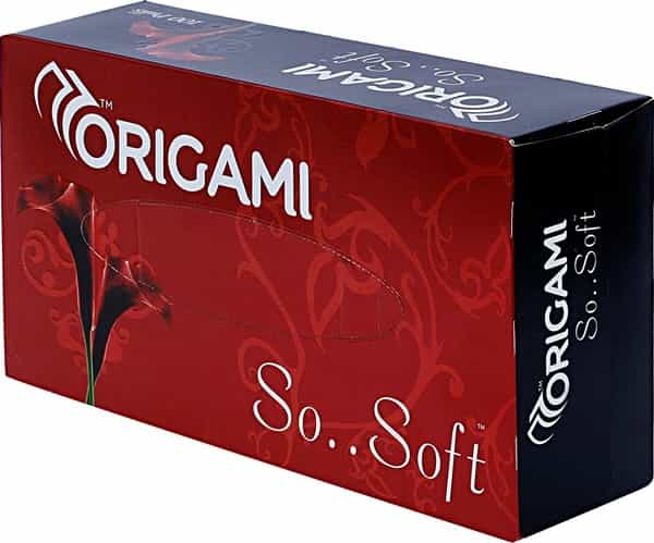 Origami So Soft Face Tissue Paper Box / Car Facial Tissue Box - 2 Ply - 100 Pulls