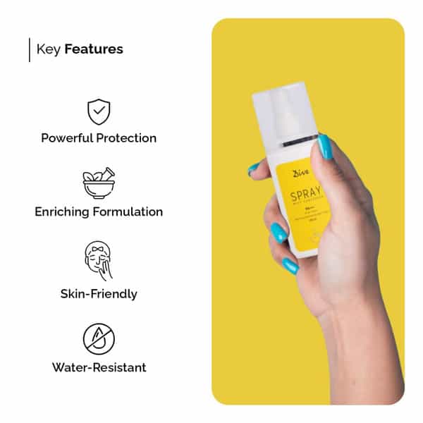 Dive Spray Mist Sunscreen | Spf 50 | Pa+++ | Uva/Uvb | Suitable For All Skin Types | 100Ml