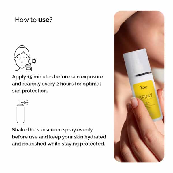 Dive Spray Mist Sunscreen | Spf 50 | Pa+++ | Uva/Uvb | Suitable For All Skin Types | 100Ml