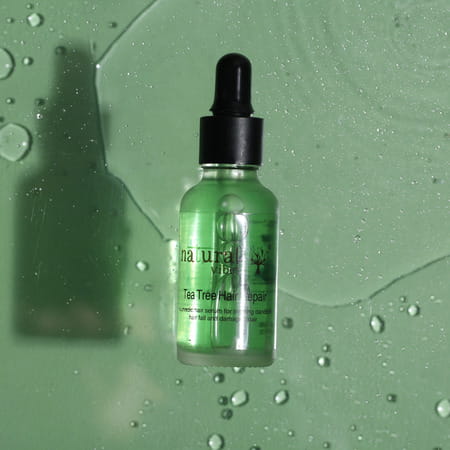 Natural Vibes Tea Tree Hair Repair Serum 30 Ml ~ For Treating Dandruff | Hairfall And Damaged Hair