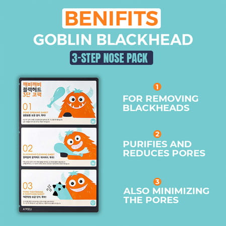 A'Pieu Goblin Blackhead 3-Step Nose Sheet