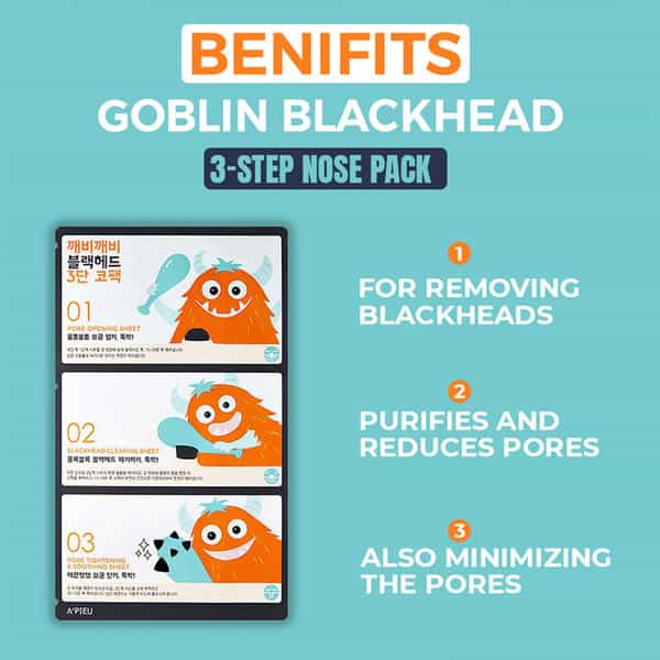 A'pieu Goblin Blackhead 3-Step Nose Sheet