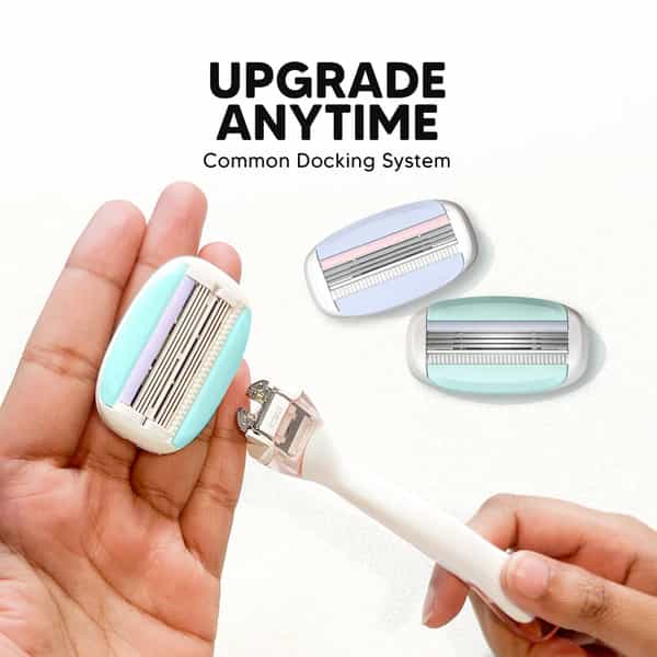 Letsshave Evior 6 Razor Trial Kit For Women With Whipped Shave Cream