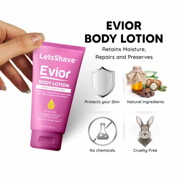 Letsshave Evior 6 Razor Trial Kit For Women With Whipped Shave Cream