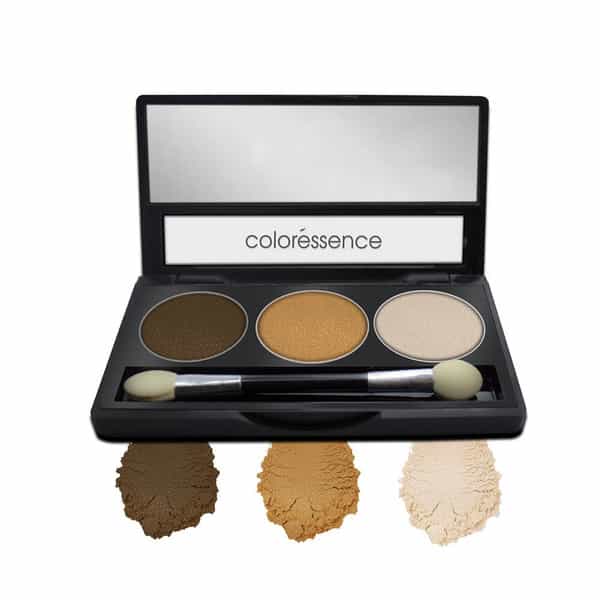 Coloressence Satin Eye Shades Pearl Pigment Smooth Formula Eyeshadow Palatte|Earthy Tones 3.5G