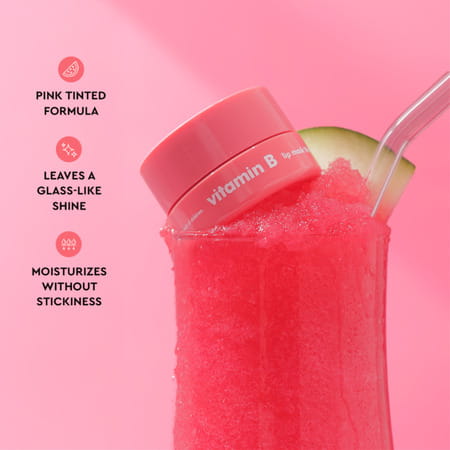 The Face Shop Vitamin B Tinted Overnight Lip Balm | Watermelon | Shea Butter | Soft Pink Lips - 5