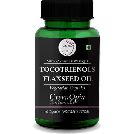 Greenopia Tocotrienols + Flaxseed Oil 60 Liquid Filled Vegetarian Capsules