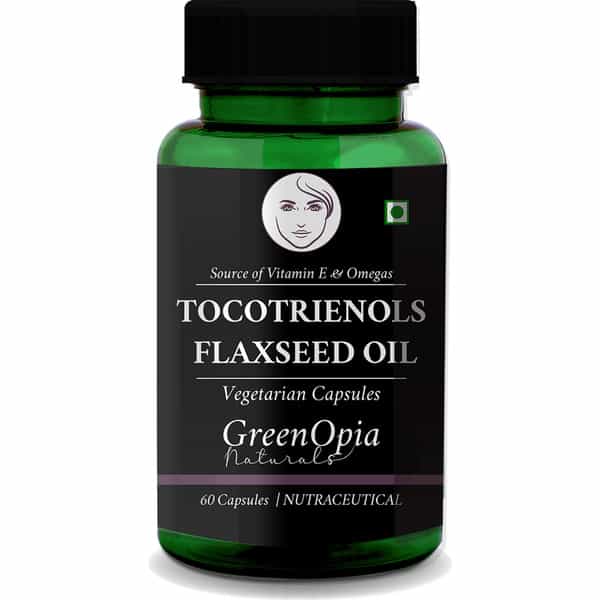Greenopia Tocotrienols + Flaxseed Oil 60 Liquid Filled Vegetarian Capsules