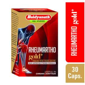 Baidyanath Asli Ayurved Rheumartho Gold Plus For Chronic Joint Pain Muscle Pain Relief 30 Capsules