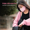Frido Ultimate Pro Copper Mask|Pink|Nose Clip|Ear Loop|Washable|Imported|Medium Size (Pack Of 10)