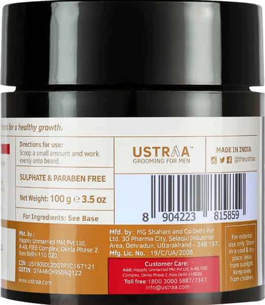 Ustraa Beard Softener (Woody) - 100 Gm