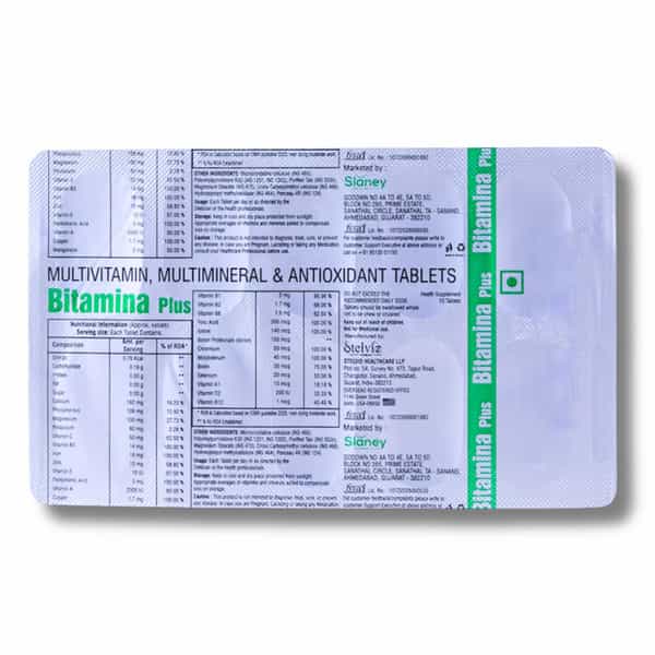 Slaney Bitamina Plus Multivitamin 10 Tablets