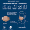 Carriall Adult Unisex 3 Layer Reusable Washable Cotton Mask (Camsm087) Pack Of 3