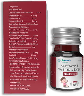 Abdec Bottle Of 15ml Oral Drops