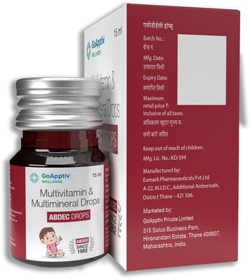 Abdec Bottle Of 15ml Oral Drops