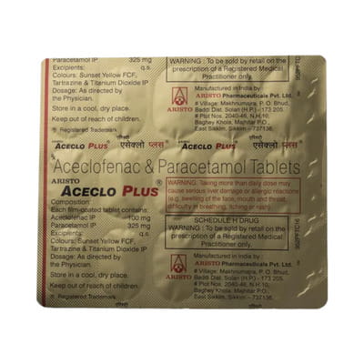 Aceclo Plus Strip Of 15 Tablets