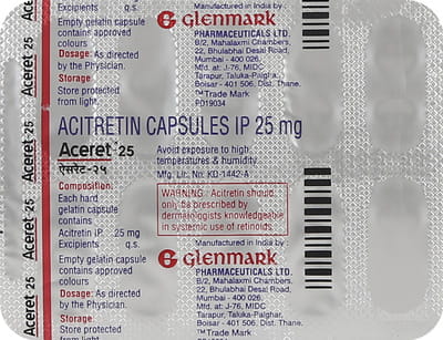 Aceret 25mg Strip Of 10 Capsules