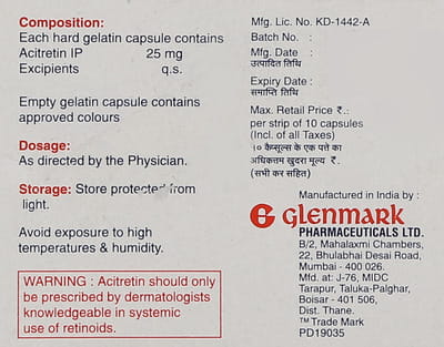 Aceret 25mg Strip Of 10 Capsules