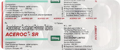 Aceroc Sr 200mg Tablet