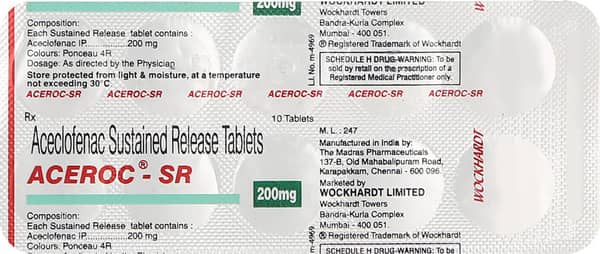 Aceroc Sr 200mg Tablet