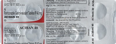 Aciban 40mg Strip Of 10 Tablets
