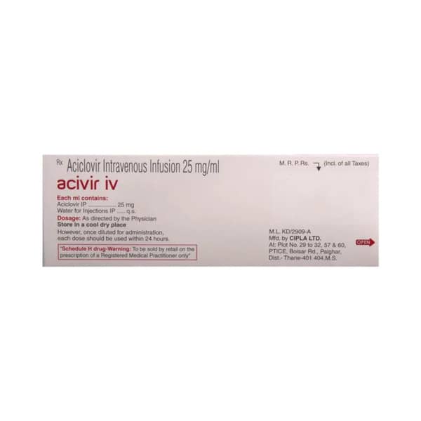 Acivir Iv Ampoule Of 10ml Injection