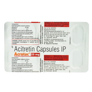 Acrotac 25Mg Strip Of 10 Capsules